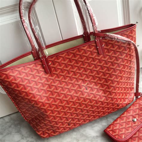 goyard red bag for sale|goyard tote bag.